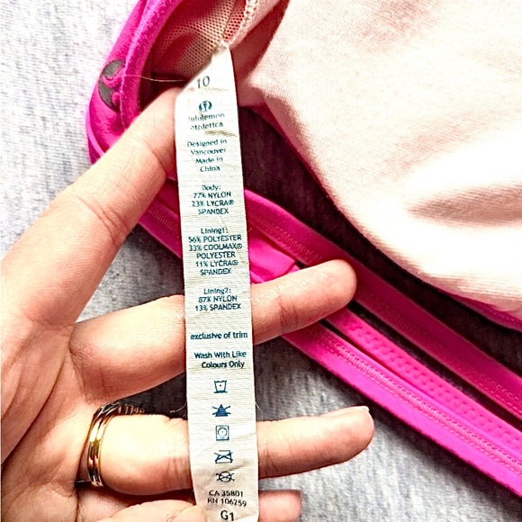 Lululemon Bandha Bra in Raspberry Glo Light - Picture 5 of 5